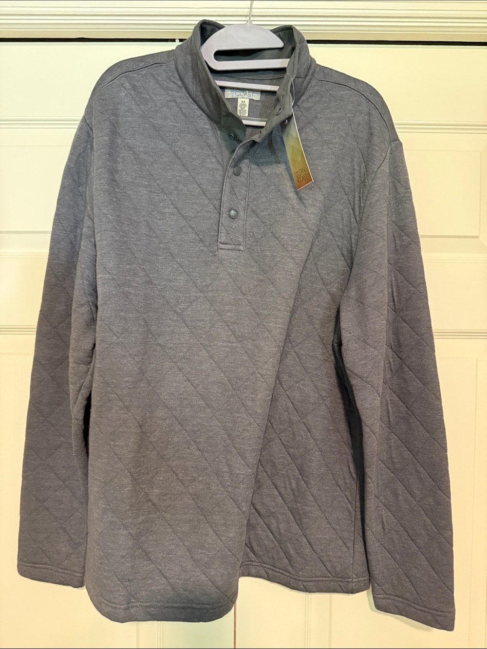 Men's Ocean + Coast Quilted Lightweight Shirt Jacket - Gray